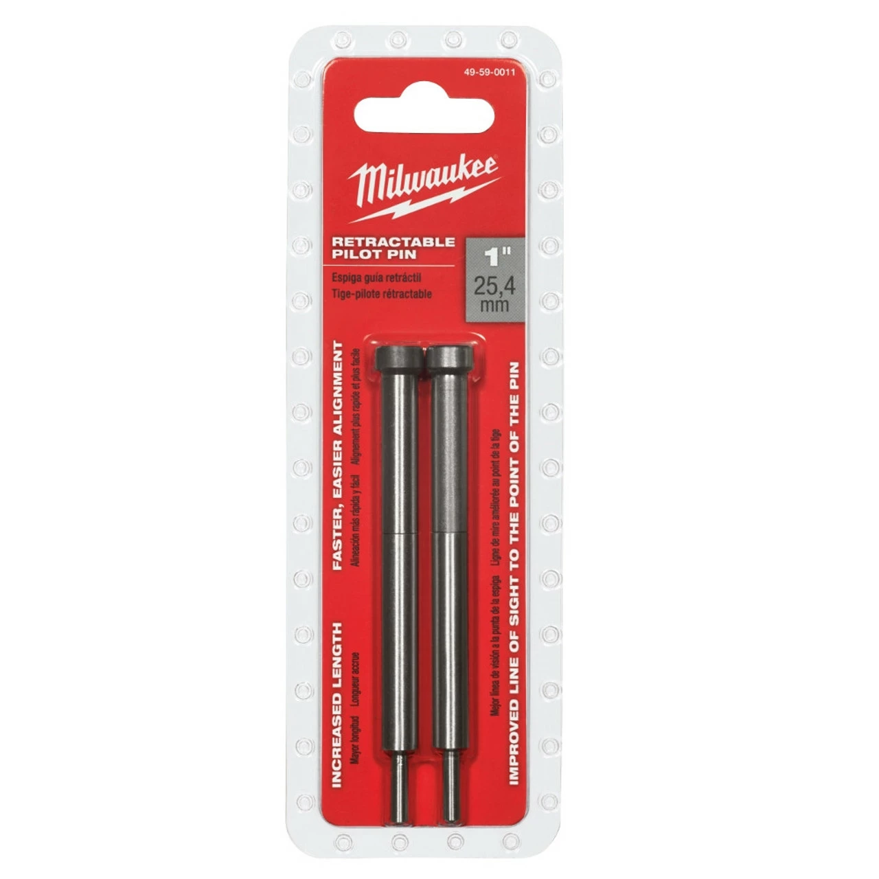 Milwaukee 49-59-0011 Retractable 1 In. Pilot Pin 1 Milwaukee 49-59-0011 Retractable 1 In. Pilot Pin