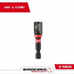 Milwaukee 49-66-4522 1/4 In. X 1-7/8 In. Magnetic Nut Driver 3pk