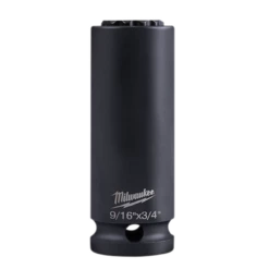 Milwaukee 49-66-5121 Shockwave Linemans 12PT 9/16 X 3/4 2-in-1 Socket