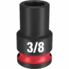 Milwaukee 49-66-6104 SHOCKWAVE Impact Duty 3/8 Drive 3/8 Standard 6 Point Socket