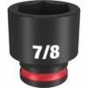 Milwaukee 49-66-6112 SHOCKWAVE Impact Duty 3/8 Drive 7/8 Standard 6 Point Socket