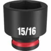 Milwaukee 49-66-6113 SHOCKWAVE Impact Duty 3/8 Drive 15/16 Standard 6 Point Socket