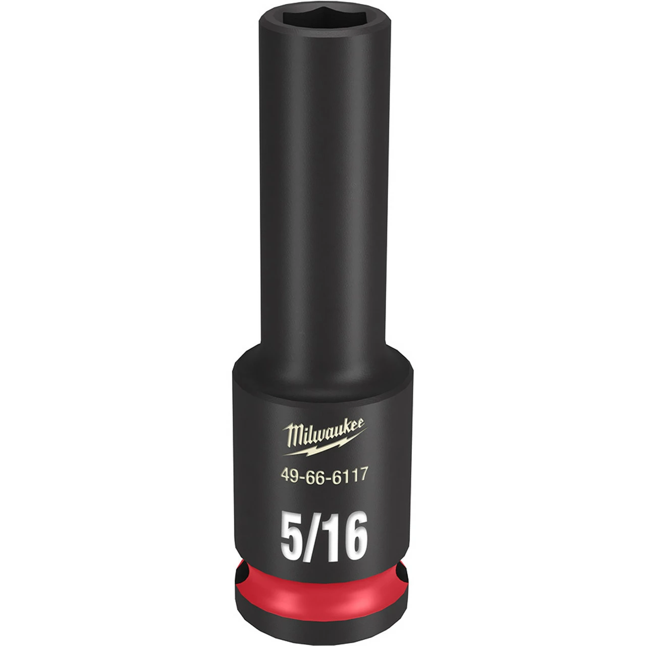 Milwaukee 49-66-6117 SHOCKWAVE Impact Duty 3/8 Drive 5/16 In. Deep 6 Point Socket 1 Milwaukee 49-66-6117 SHOCKWAVE Impact Duty 3/8 Drive 5/16 In. Deep 6 Point Socket