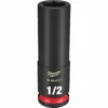 Milwaukee 49-66-6121 SHOCKWAVE Impact Duty 3/8 Drive 1/2 In. Deep 6 Point Socket