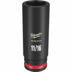 Milwaukee 49-66-6124 SHOCKWAVE Impact Duty 3/8 Drive 11/16 In. Deep 6 Point Socket