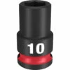 Milwaukee 49-66-6134 SHOCKWAVE Impact Duty 3/8 Drive 10mm Standard 6 Point Socket