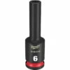 Milwaukee 49-66-6148 SHOCKWAVE Impact Duty 3/8 Drive 6mm Deep 6 Point Socket