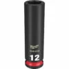 Milwaukee 49-66-6154 SHOCKWAVE Impact Duty 3/8 Drive 12mm Deep 6 Point Socket