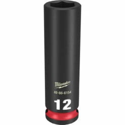 Milwaukee 49-66-6154 SHOCKWAVE Impact Duty 3/8 Drive 12mm Deep 6 Point Socket