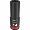 Milwaukee 49-66-6156 SHOCKWAVE Impact Duty 3/8 Drive 14mm Deep 6 Point Socket
