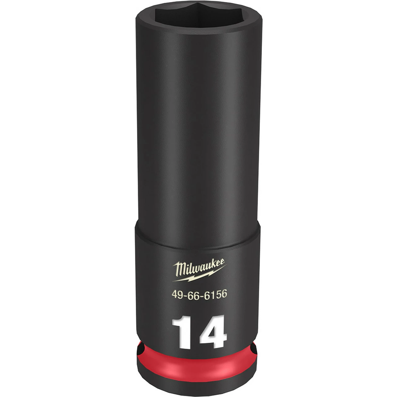 Milwaukee 49-66-6156 SHOCKWAVE Impact Duty 3/8 Drive 14mm Deep 6 Point Socket 1 Milwaukee 49-66-6156 SHOCKWAVE Impact Duty 3/8 Drive 14mm Deep 6 Point Socket