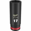 Milwaukee 49-66-6159 SHOCKWAVE Impact Duty 3/8 Drive 17mm Deep 6 Point Socket