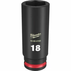 Milwaukee 49-66-6160 SHOCKWAVE Impact Duty 3/8 Drive 18mm Deep 6 Point Socket