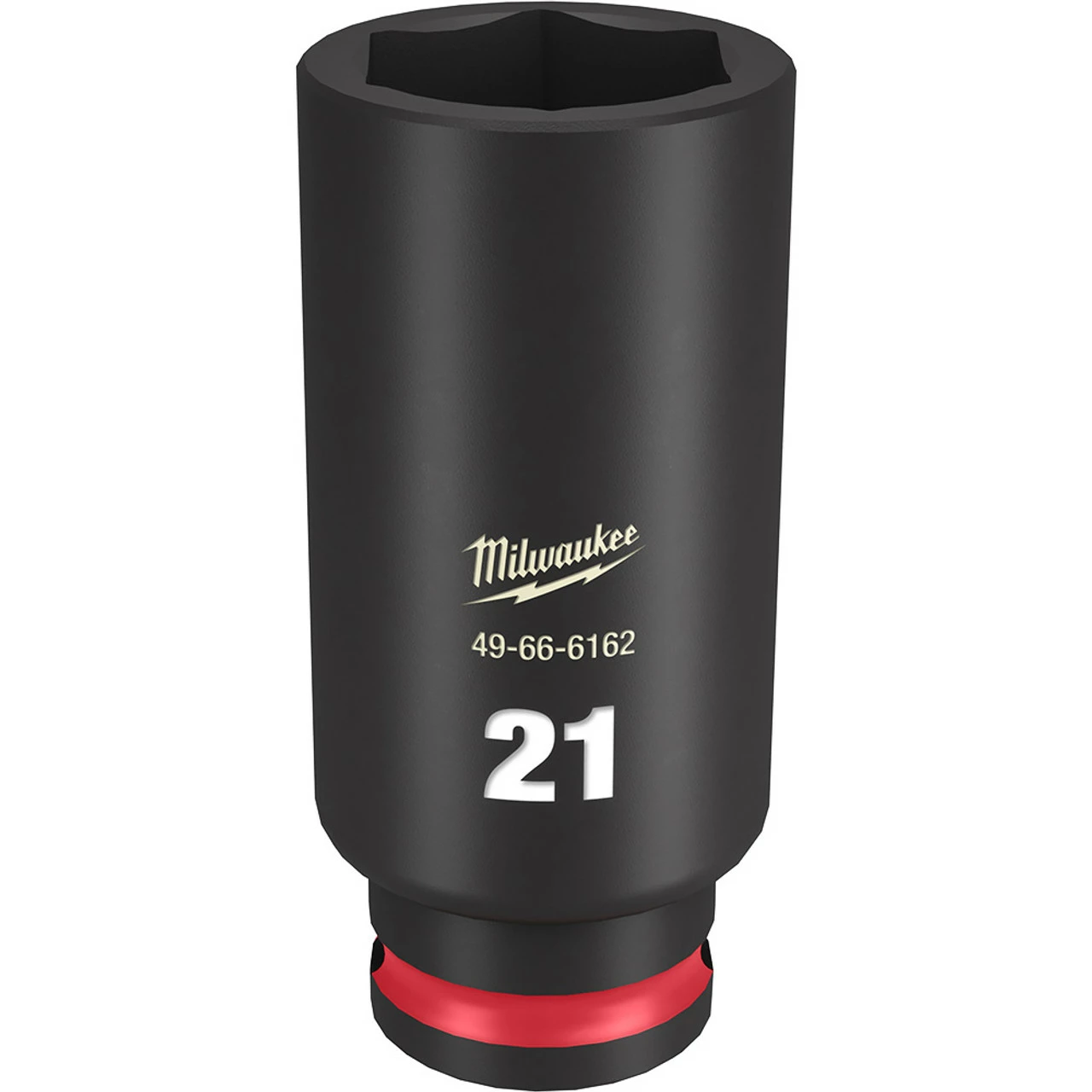 Milwaukee 49-66-6162 SHOCKWAVE Impact Duty 3/8 Drive 21mm Deep 6 Point Socket 1 Milwaukee 49-66-6162 SHOCKWAVE Impact Duty 3/8 Drive 21mm Deep 6 Point Socket