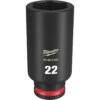 Milwaukee 49-66-6163 SHOCKWAVE Impact Duty 3/8 Drive 22mm Deep 6 Point Socket