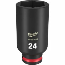 Milwaukee 49-66-6165 SHOCKWAVE Impact Duty 3/8 Drive 24mm Deep 6 Point Socket