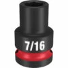 Milwaukee 49-66-6201 SHOCKWAVE Impact Duty 1/2 Drive 7/16 Standard 6 Point Socket