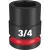 Milwaukee 49-66-6206 SHOCKWAVE Impact Duty 1/2 Drive 3/4 Standard 6 Point Socket