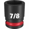 Milwaukee 49-66-6208 SHOCKWAVE Impact Duty 1/2 Drive 7/8 Standard 6 Point Socket