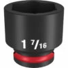 Milwaukee 49-66-6217 SHOCKWAVE Impact Duty 1/2 Drive 1-7/16 Standard 6 Point Socket