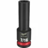 Milwaukee 49-66-6221 SHOCKWAVE Impact Duty 1/2 Drive 7/16 Deep 6 Point Socket