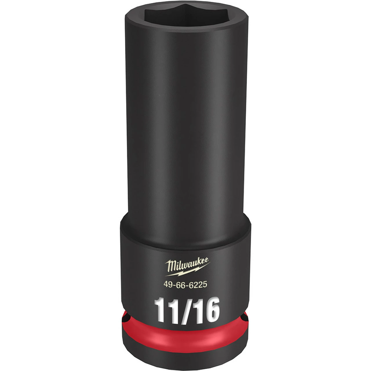 Milwaukee 49-66-6225 SHOCKWAVE Impact Duty 1/2 Drive 11/16 Deep 6 Point Socket 1 Milwaukee 49-66-6225 SHOCKWAVE Impact Duty 1/2 Drive 11/16 Deep 6 Point Socket