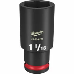 Milwaukee 49-66-6231 SHOCKWAVE Impact Duty 1/2 Drive 1-1/16 Deep 6 Point Socket
