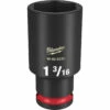 Milwaukee 49-66-6233 SHOCKWAVE Impact Duty 1/2 Drive 1-3/16 Deep 6 Point Socket