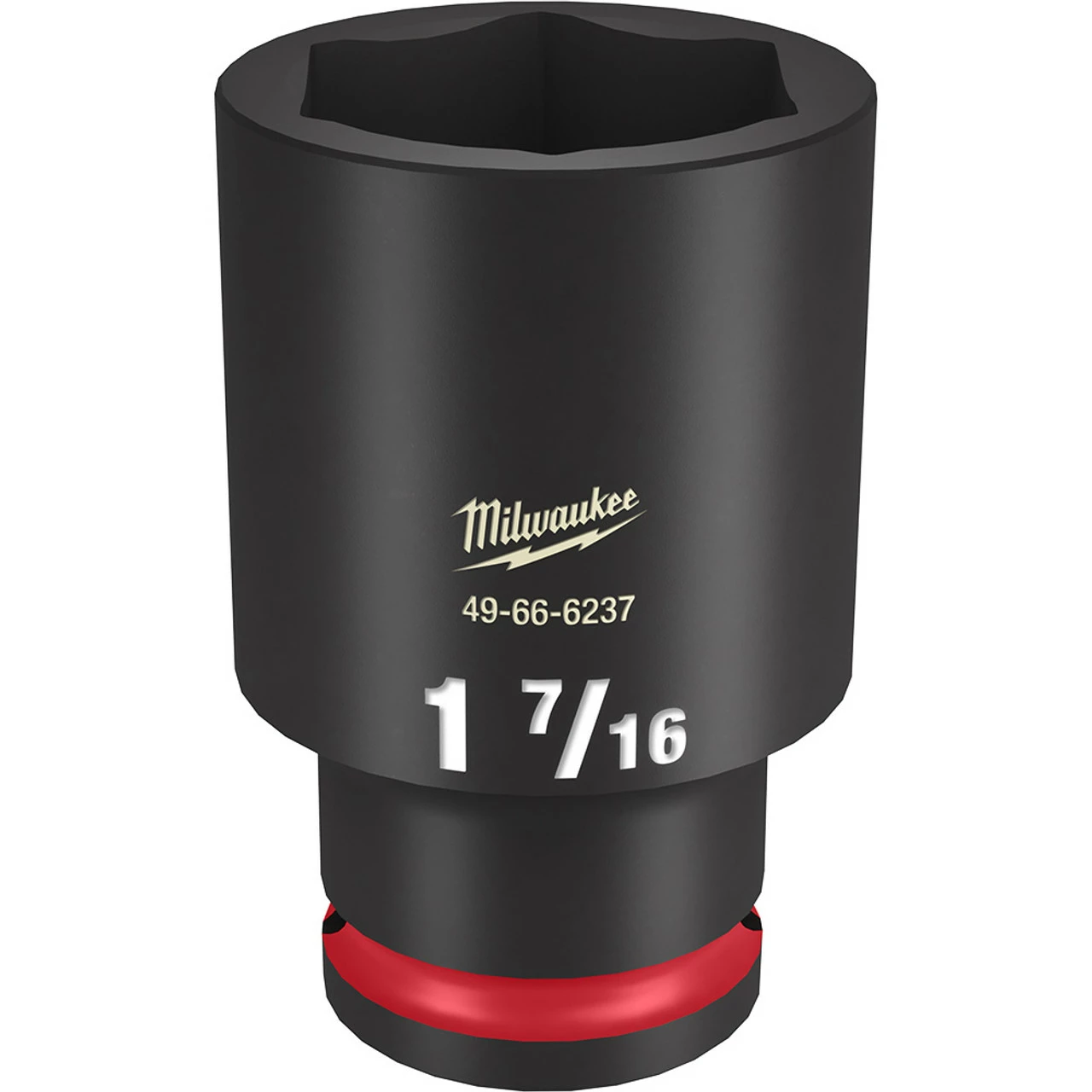 Milwaukee 49-66-6237 SHOCKWAVE Impact Duty 1/2 Drive 1-7/16 Deep 6 Point Socket 1 Milwaukee 49-66-6237 SHOCKWAVE Impact Duty 1/2 Drive 1-7/16 Deep 6 Point Socket