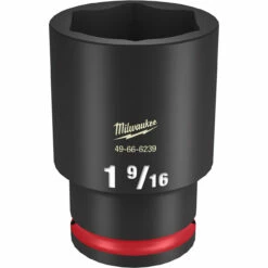 Milwaukee 49-66-6239 SHOCKWAVE Impact Duty 1/2 Drive 1-9/16 Deep 6 Point Socket