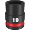Milwaukee 49-66-6251 SHOCKWAVE Impact Duty 1/2 Drive 19MM Standard 6 Point Socket