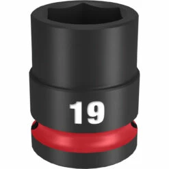 Milwaukee 49-66-6251 SHOCKWAVE Impact Duty 1/2 Drive 19MM Standard 6 Point Socket