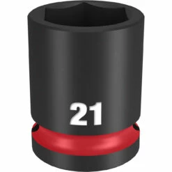 Milwaukee 49-66-6253 SHOCKWAVE Impact Duty 1/2 Drive 21MM Standard 6 Point Socket