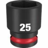 Milwaukee 49-66-6257 SHOCKWAVE Impact Duty 1/2 Drive 25MM Standard 6 Point Socket