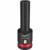 Milwaukee 49-66-6269 SHOCKWAVE Impact Duty 1/2 Drive 8MM Deep 6 Point Socket