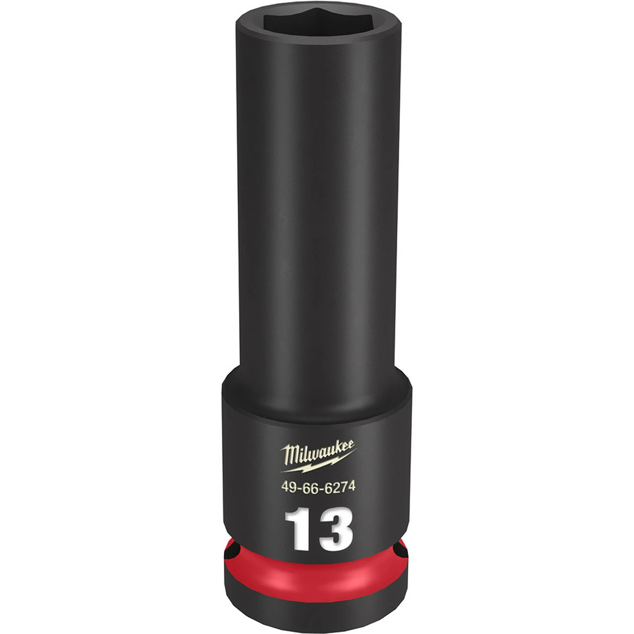 Milwaukee 49-66-6274 SHOCKWAVE Impact Duty 1/2 Drive 13MM Deep 6 Point Socket 1 Milwaukee 49-66-6274 SHOCKWAVE Impact Duty 1/2 Drive 13MM Deep 6 Point Socket