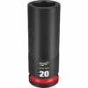Milwaukee 49-66-6281 SHOCKWAVE Impact Duty 1/2 Drive 20MM Deep 6 Point Socket