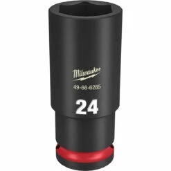 Milwaukee 49-66-6285 SHOCKWAVE Impact Duty 1/2 In. Drive 24MM Deep 6 Point Socket