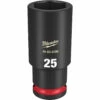 Milwaukee 49-66-6286 SHOCKWAVE Impact Duty 1/2 Drive 25MM Deep 6 Point Socket