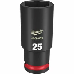Milwaukee 49-66-6286 SHOCKWAVE Impact Duty 1/2 Drive 25MM Deep 6 Point Socket