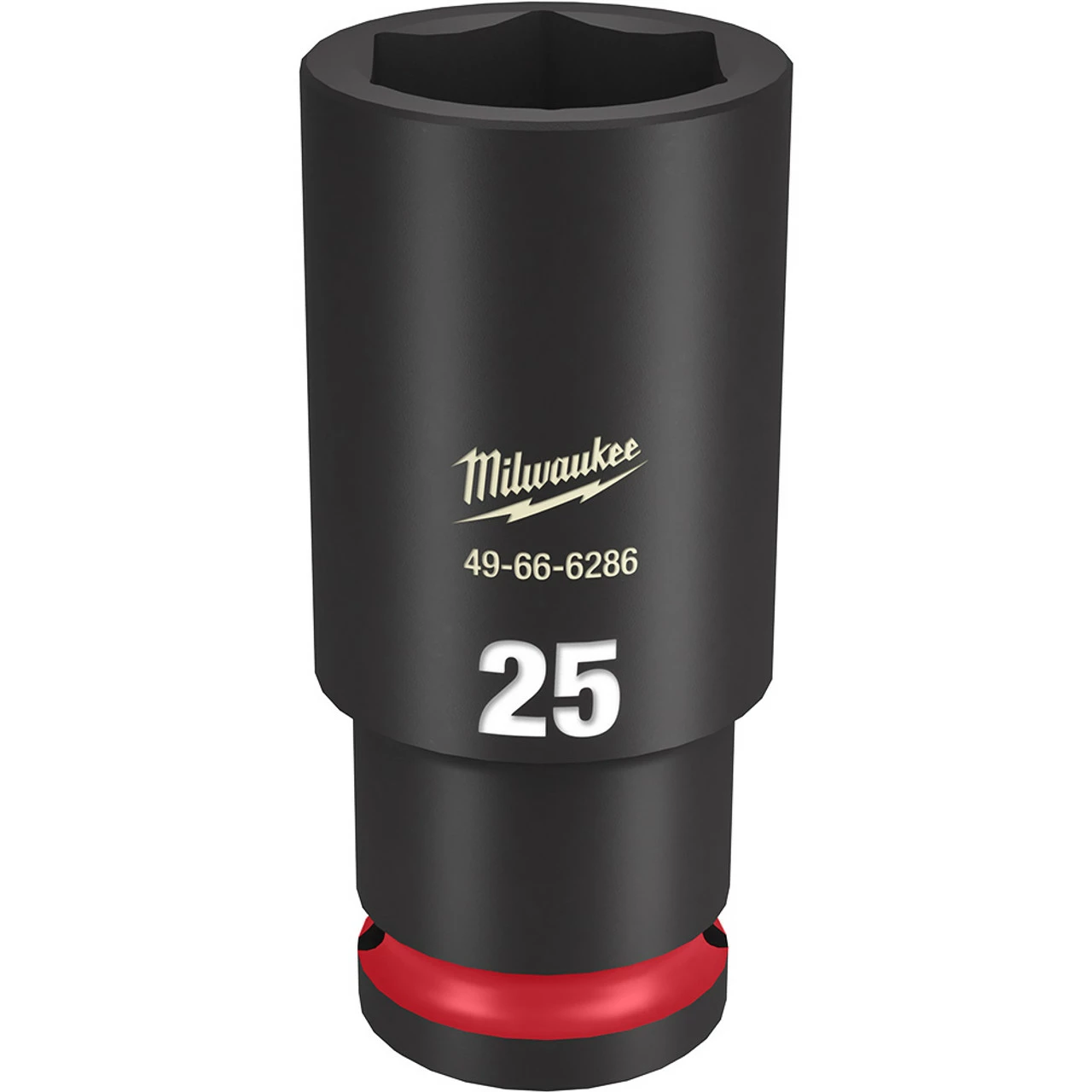 Milwaukee 49-66-6286 SHOCKWAVE Impact Duty 1/2 Drive 25MM Deep 6 Point Socket 1 Milwaukee 49-66-6286 SHOCKWAVE Impact Duty 1/2 Drive 25MM Deep 6 Point Socket
