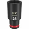 Milwaukee 49-66-6289 SHOCKWAVE Impact Duty 1/2 Drive 28MM Deep 6 Point Socket