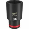 Milwaukee 49-66-6295 SHOCKWAVE Impact Duty 1/2 In. Drive 34MM Deep 6 Point Socket