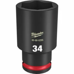 Milwaukee 49-66-6295 SHOCKWAVE Impact Duty 1/2 In. Drive 34MM Deep 6 Point Socket