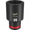 Milwaukee 49-66-6296 SHOCKWAVE Impact Duty 1/2 Drive 35MM Deep 6 Point Socket