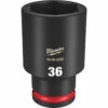 Milwaukee 49-66-6297 SHOCKWAVE Impact Duty 1/2 Drive 36MM Deep 6 Point Socket