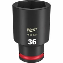 Milwaukee 49-66-6297 SHOCKWAVE Impact Duty 1/2 Drive 36MM Deep 6 Point Socket