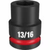 Milwaukee 49-66-6304 SHOCKWAVE Impact Duty 3/4 Drive 13/16 Standard 6 Point Socket