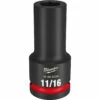 Milwaukee 49-66-6334 SHOCKWAVE Impact Duty 3/4 Drive 11/16 Deep 6 Point Socket
