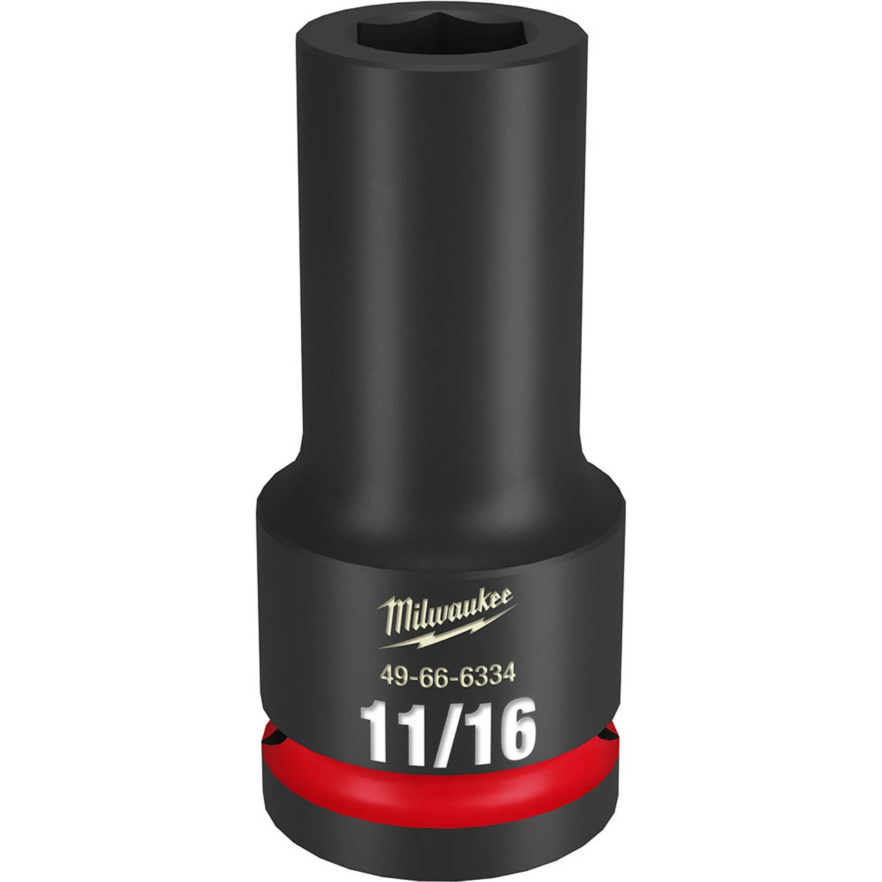 Milwaukee 49-66-6334 SHOCKWAVE Impact Duty 3/4 Drive 11/16 Deep 6 Point Socket 1 Milwaukee 49-66-6334 SHOCKWAVE Impact Duty 3/4 Drive 11/16 Deep 6 Point Socket